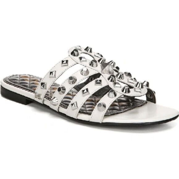 Sam Edelman Womens Beatris Slip On Leather Slide Sandals sz 6.5 NWOT - Picture 1 of 7